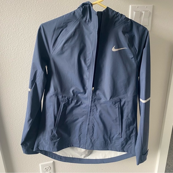 Nike Jackets & Coats Nike Blue Zonal Aeroshield Womens Running